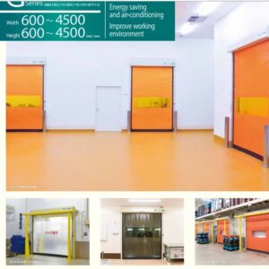 Cửa cuốn nhanh PVC cho kho thủy hải sản