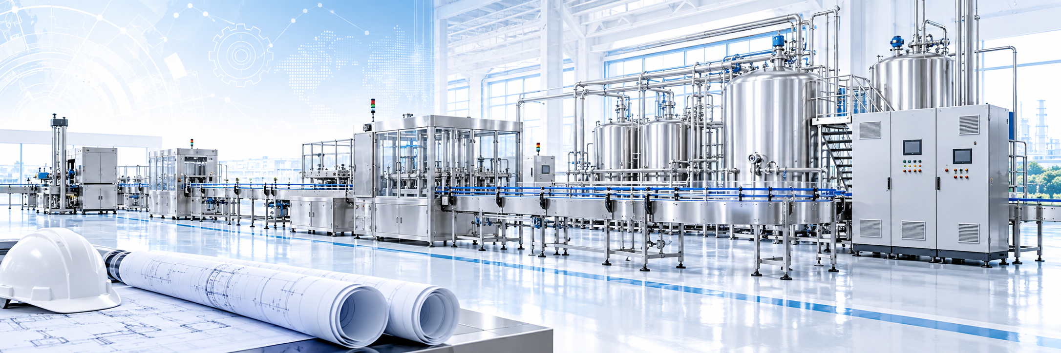 Dự án và hệ thống thiết bị nhà máy